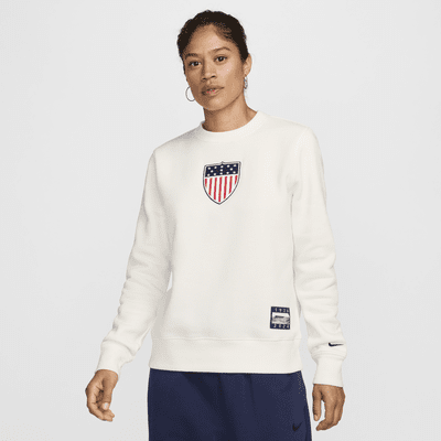 Sweat a col ras du cou Nike Team USA Phoenix Fleece pour femme. Nike LU